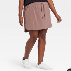 All in Motion (Target) stretch woven skorts 18.5 Brown 3x 5.5 inseam